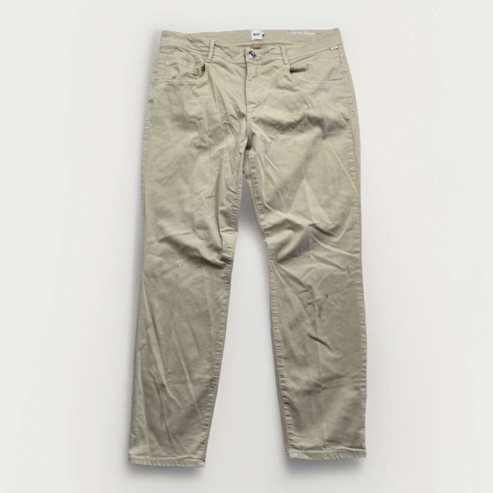 BRAX Free to Move Ultralight Pants 32 x 32 Beige Women Read Casual Dress Pants